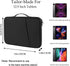 iPad Pro 12.9 Carrying Bag, Tablet Sleeve 12.9 Magic/Smart Keyboard Accessory Bag for Pad Pro 12.9 M2/M1/2018-2020, Surface Pro 9/8/X/7/6, 12.4" G...