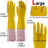 18.5inch Rubber Gloves Waterproof polyester Household Cleaning Gloves For DishWashing,Gardening,Painting(Large)...