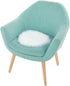 Molain Faux Fur Chair Pad 12 inch Round Cover Seat Cushion Pad Carpet Mat Soft Fluffy Area Rug for Seat Pad Couch Pad,Photographing Background of ...