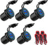 5 Pack Quick Charge 3.0 12V USB Outlet, Qidoe Waterproof QC3.0 Dual USB Power Outlet with Touch Switch Fast Car Charger Socket for 12V-24V Car Gol...