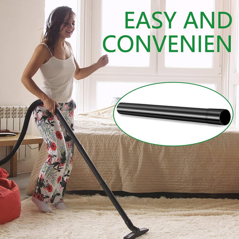 Honoson 1.25 Inch Vacuum Extension Wand Black Vacuum Attachments Vacuum Accessories Vacuum Wand Compatible with Shop Vac Accessories Replacement T...
