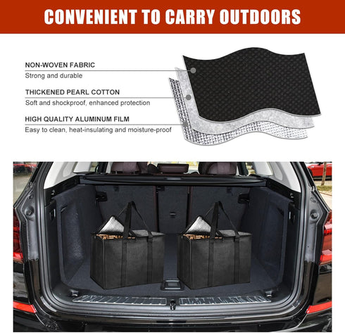 2 Pack Smoker Pellets Storage Bags - as Smoker Accessories, Wood Pellet Storage Containers with Base Plate, Each Can be Stored 20 LBs Pellets for ...