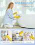 Electric Spin Scrubber, Bathroom Scrubber Rechargeable Shower Scrubber for Cleaning Tub/Tile/Floor/Toilet?Cordless Scrubber with Battery Level Dis...