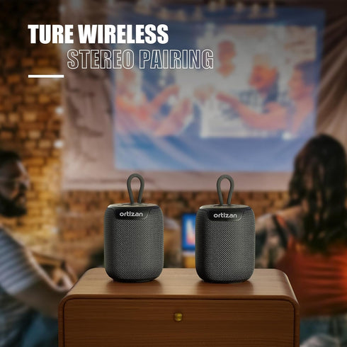 Ortizan Bluetooth Speakers, IPX7 Waterproof Portable Wireless Speaker with Bluetooth 5.3, 15W Stereo Sound, Deep Bass, Dual Pairing, 15H Playtime ...