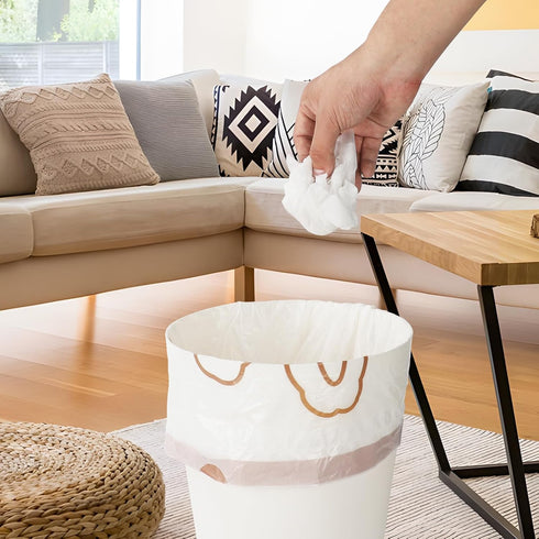 small trash bags 4 gallon- Unscented? Small Garbage Bags for Bathroom Office Bedroom,Mini printed small trash bag,cute small trash bag.60 Count...