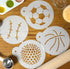 Designer Stencils Large Sports Ball Cookie Stencils (Basketball - Golf - Soccer - Baseball) , Beige/semi-transparent...