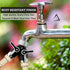 Hose Splitter 2 Way, Heavy Duty Metal Connector, Two Way Garden Hose Splitter, High Flow Spigot Faucet Bib Adapter, Solid Double Y Shut Off Valve ...