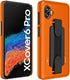 Case Compatible with Samsung Galaxy XCover6 Pro (SM-G736), Shell Case with Hand Strap, Kickstand and Screen Protector (Orange)...
