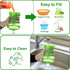 10 Pack Reusable Food Pouches for Bento Box,Fun Lunch Box Accessories,Refillable for Applesauce Yogurt Smoothie & Puree Squeeze Pouch,Lunch Food S...