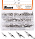 160Pcs 28mm 35mm 45mm 53mm Metal Alligator Clips Assortment Kit Small Alligator Clips Silver for Battery Test Lead Electrical Test Clamps...