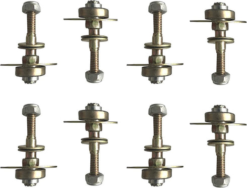 AuRiver 8 PCS Furniture Rocking Chair Bearing Connecting Piece Rocking Chair Bearing Screws Bolts Kits Furniture Connecting Accessories (M8 x 55 m...