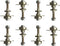 AuRiver 8 PCS Furniture Rocking Chair Bearing Connecting Piece Rocking Chair Bearing Screws Bolts Kits Furniture Connecting Accessories (M8 x 55 m...