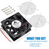 GDSTIME 120mm x 38mm 12V DC Waterproof IP67 Fan High CFM Dual Ball Bearing 2Pin for DIY Cooling Ventilation Exhaust Projects...