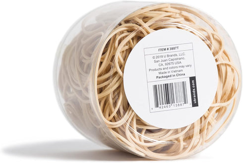 U Brands Rubber Band Tub, Office Organization Supplies, 600 Count...