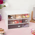 LETURE Stackable Desk Organizer, Plastic Storage Drawer for Office School Home Makeup, Pen Pencils Markers Stationery Supplies Organizers (White -...
