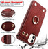 iPhone 11 Wallet Case with Credit Card Holder,Leather Shockproof Protective Phone Cover Supports 360°Rotation Ring Stand and RFID Blocking for App...
