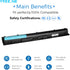 TREE.NB Spare 800049-001 KI04 Battery for HP Pavilion Battery Replacement 14-ab 15-ab 15-an 17-g 14-ab166us 15t-ab100 17t-g100 17t-s100 800009-421...