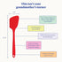 GIR: Get It Right Cooking Spatula Turner - 13-Inch Red Rubber Spatula - Seamless Silicone Nonstick Flipper - Heat-Resistant Cooking Utensil...