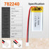 3.7V 750mAh 782240 Lipo battery Rechargeable Lithium Polymer ion Battery Pack with JST Connector...