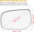 X AUTOHAUX Car Rearview Left Side Non-Heated Mirror Glass with Backing Plate 879090D210 for Toyota Yaris 2006-2012...