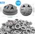 120 Pcs 3/8-1/2 Inch Electrical Box Cable Connectors, Non-Metallic Button Push in Wire Connectors, Electrical Conduit Fittings Junction Box Connec...