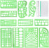 12Pcs Geometric Stencils,Drawing Tools Drafting Templates,Circle Shape Stencils Drawing Stencils Drafting Tools for Art,Design...