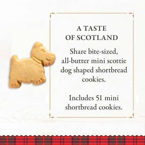 Walker’s All-Butter Mini Scottie Dog Shaped Shortbread - 51-Count Carton - Authentic Shortbread Cookies from Scotland...