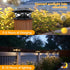 TWINSLUXES Solar Post Lights Outdoor 2 Modes Waterproof LED Solar Post Cap Lights for 3.5x3.5 4x4 5x5 and 6x6 Wooden&Vinyl Post,Fence Post Solar L...