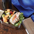 Stainless Steel Bento Box Lunch and Snack Container for Kids and Adults, 2 Sections...