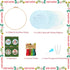 4 Sets Christmas Embroidery Starter Kit with Pattern for Beginners,Merry Christmas Embroidery Kit Ornaments, DIY Cross Stitch Set with 4 Plastic E...