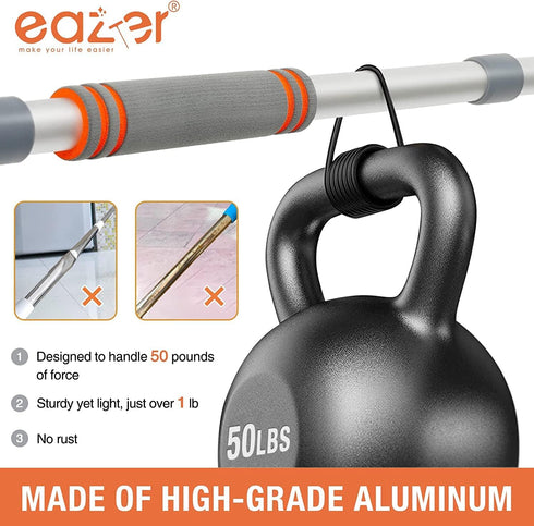 eazer Squeegee Window Cleaner 2 in 1 Rotatable Window Cleaning Tool Kit with Extension Pole, 62'' Telescopic Window Washing Equipment with Bendabl...
