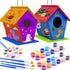 hapray 2 Pack Bird House Kit, DIY Birdhouse Kits, Wooden Crafts Arts for Children to Build and Paint (Includes Paints & Brushes) for Kids Girls Bo...