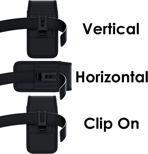 Cell Phone Holster for iPhone 15, 15 Pro 14, 14 Pro 13, 13 Pro 12, 12 Pro, 11, XR, XS 10 Case with Belt Clip Phone Belt Holder for Men Carrying Po...