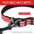 AUAUY Reflective Nylon Dog Collars, Adjustable Classic Pet Collars with Soft Neoprene Padding, Double Security Dual D-Ring and Quick Release Buckl...