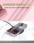 JIAXIUFEN Clear Case Compatible with iPhone 14 iPhone 13 Glitter Plating Flower Design Protective Shockproof Slim TPU Military Drop Protection Gir...