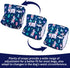 CuteBone Washable Dog Diapers Male with Snaps Reusable Doggie Belly Band for Male Dogs Wraps 3pcs a Pack KDM06M...