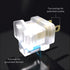 2 Prong to 3 Prong Adapter, 4 Pack Turn Any 2 Prong Outlet into A 3 Prong Outlet with Outlet Adapter Converter, Clear, ETL Listed...