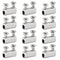 12 Pcs Stainless Steel Wire Rope Cable Clamp, Adjustable New Upgrade Double Hole Wire Rope Clamp Fastener...