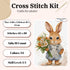Luca-S Cross Stitch Kit The Bunny's Surprise, B1409, Counted Cross Stitch Kit for Adults, Needlecraft and Embroidery Kit...