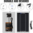 ECO-WORTHY Solar Battery Charger 12 Volt Waterproof Portable Power Solar Panel Solar Trickle Car Battery Charger Maintainer for Car Truck Boat RV ...