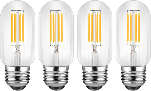 PIFUT T12 LED Bulb, E26 Dimmable LED Bulb, 110v 600Lumens 3000K 60W Equivalent, Tubular Light Bulb,4 Pack (Warm White)...