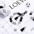 JarThenaAMCS Soccer Silicone Beads for Keychain Making Kit with 114Pcs 15mm Black White Gray DIY Silicone Beads Tassels Key Rings for Home Office ...