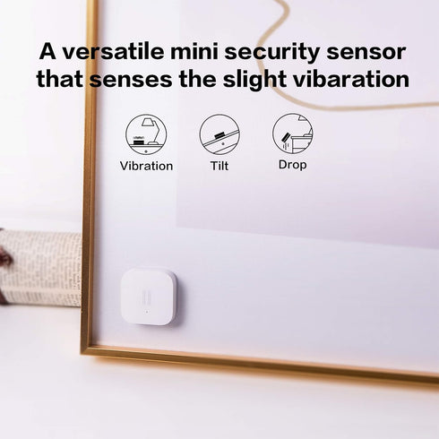 Aqara Vibration Sensor, REQUIRES AQARA HUB, Zigbee Connection, Wireless Mini Glass Break Detector for Alarm System and Smart Home Automation, Comp...
