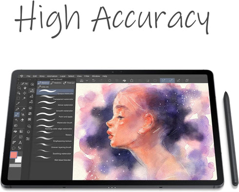 2 Pack Mystic Black Galaxy Tab S7 FE S Pen Replacement Stylus Pen for Samsung Galaxy Tab S7, Tab S7 FE SM-T730, SM-T733, SM-T736B Stylus Pen...