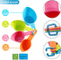 Pet Food Scoops Plastic Measuring Cups Set for Dog Cat and Bird Food (Random Color)...