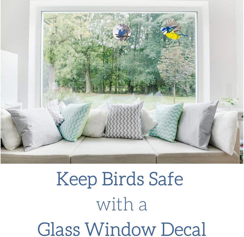 Glass Door Decals – Double-Sided Safety Stickers to Prevent Accidental Collisions (Set of 2) (Clear Mandala)...