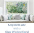 Glass Door Decals – Double-Sided Safety Stickers to Prevent Accidental Collisions (Set of 2) (Clear Mandala)...