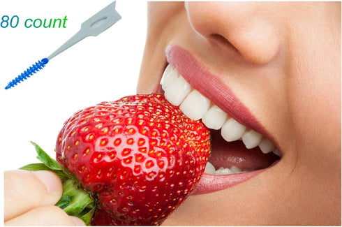 Oral Care Dental SOFT Floss Pick Toothpick 80 pcs...