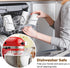 COFUN Pouring Shield for KitchenAid 4.5-5 Q Tilt-Head Stand Mixers, Fit Splash Guard for KitchenAid Mixer Bowl(Stainless Steel, Glass, Ceramic)- A...