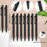 Eaasty 100 Pcs 4'' Mini Pen Bulk 0.7 mm Small Retractable Ballpoint Tiny Black Ink Pen Gel Pens with Clip Smooth Writing Pens for Pocket School Jo...